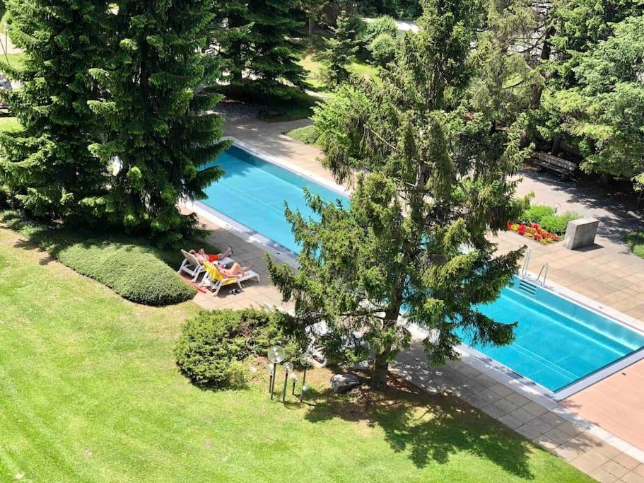 Modern Laax Apt, Swimming Pools, Wellness & Tennis Buitenkant foto